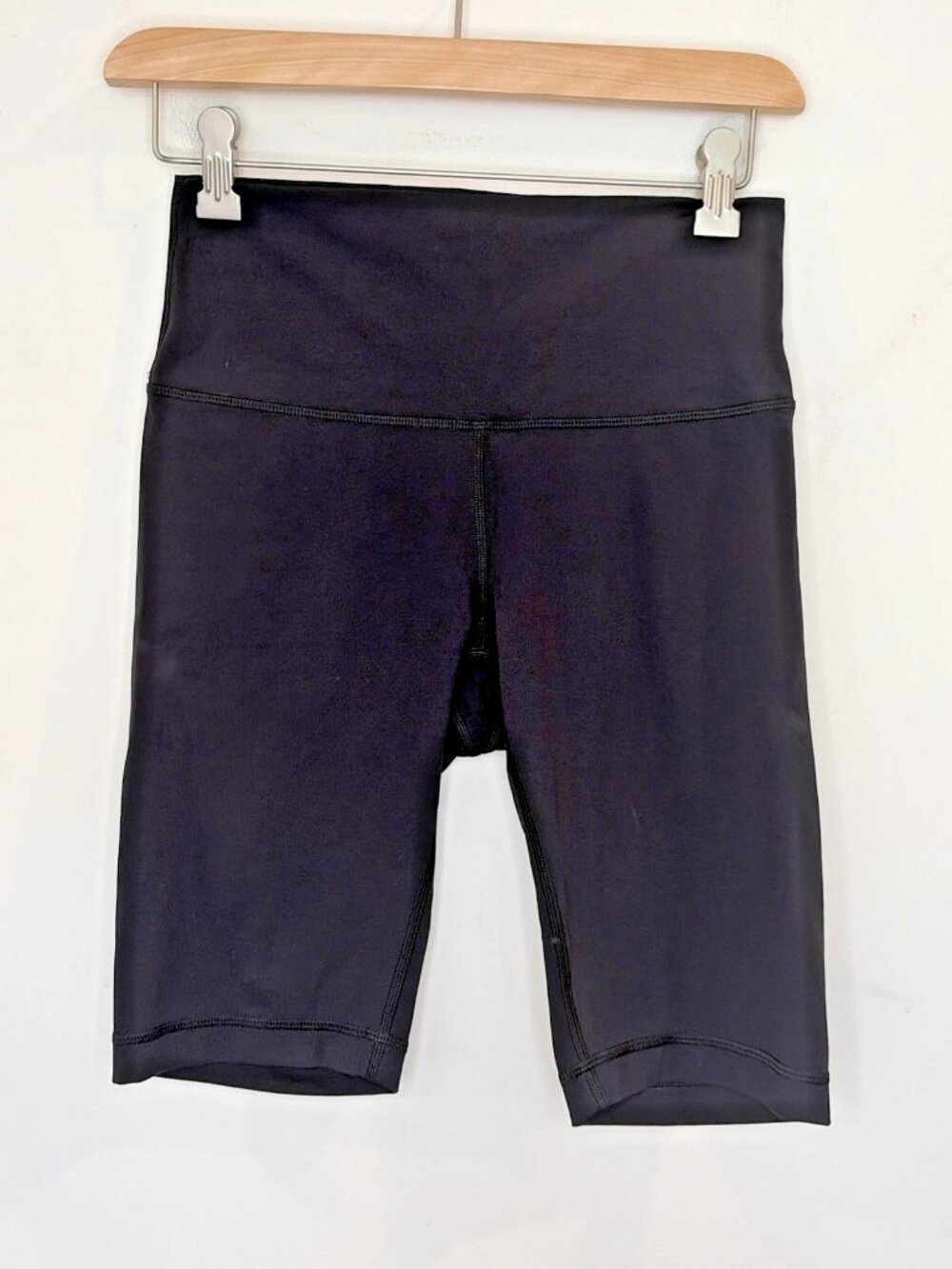 Lululemon Align High Rise Biker Shorts Sz 6 10" Inseam Black